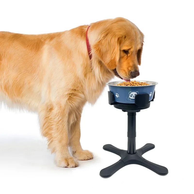 Adjustable Elevated Dog Food Bowls Stand, Anti Slip, Pet Bowl Holder For Medium And Large Dogs
