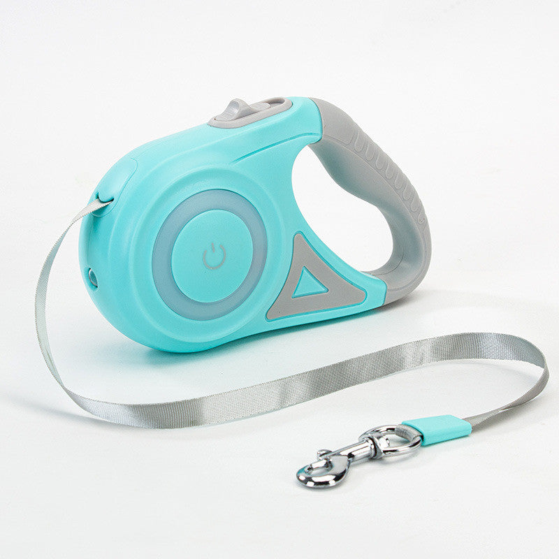 Retractable Leash With Light And Dog Collar For Small To Medium Dogs