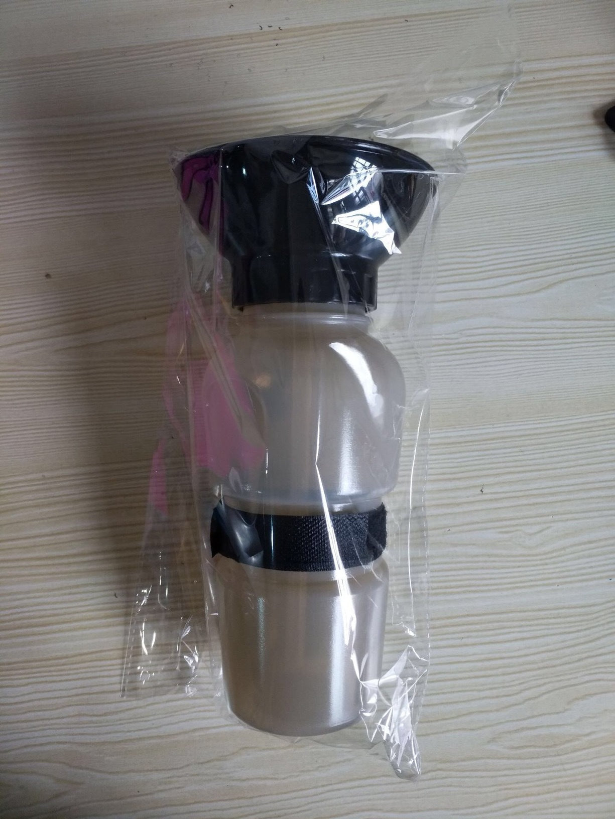 Dog Squeezy Water Bottle With Built In Cup