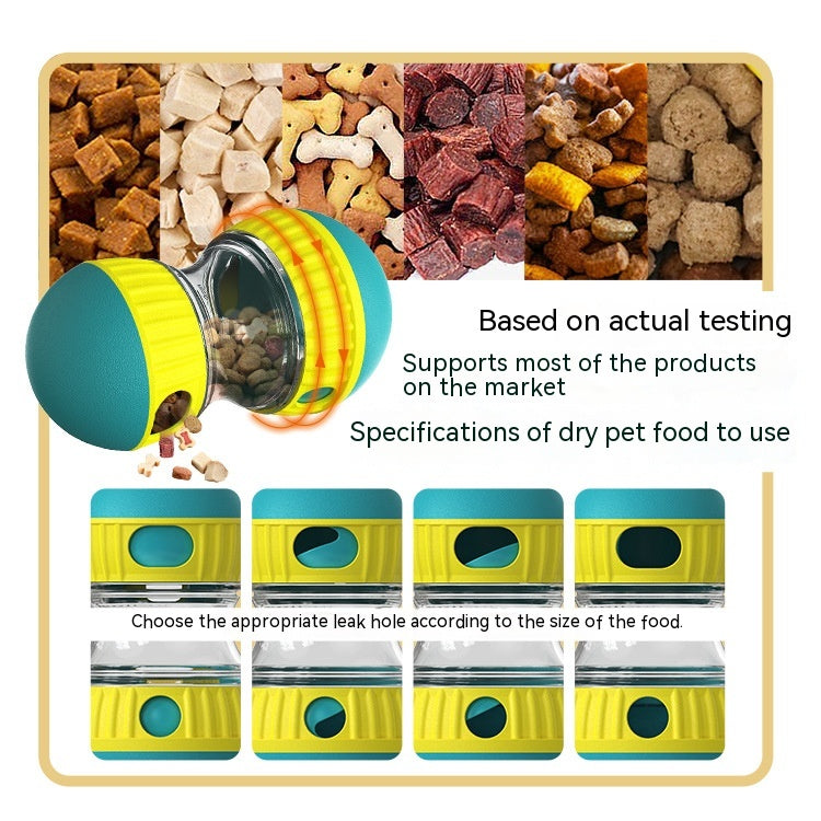 Food Dispensing Dog Toy, Tumbler Leaky Food Ball Puzzle, Interactive Slowly Feeding Toy