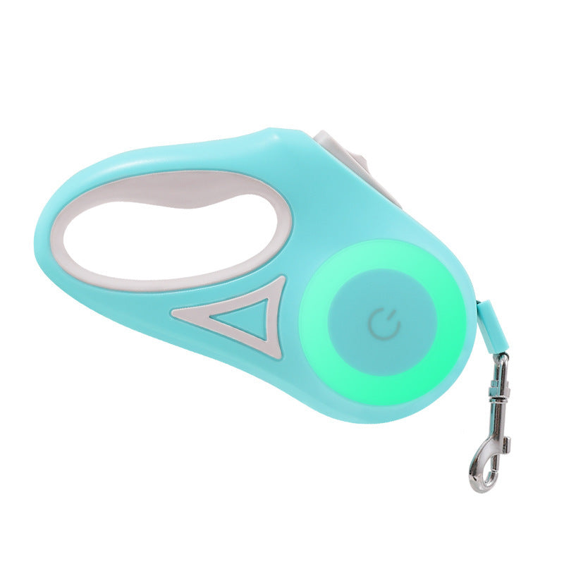 Retractable Leash With Light And Dog Collar For Small To Medium Dogs