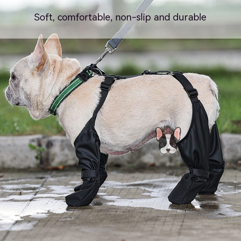 Waterproof Dog Shoes, Adjustable Dog Boots For Outdoor Walking, Paws Protector