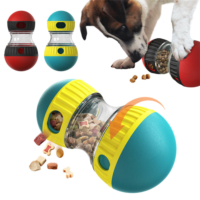 Food Dispensing Dog Toy, Tumbler Leaky Food Ball Puzzle, Interactive Slowly Feeding Toy